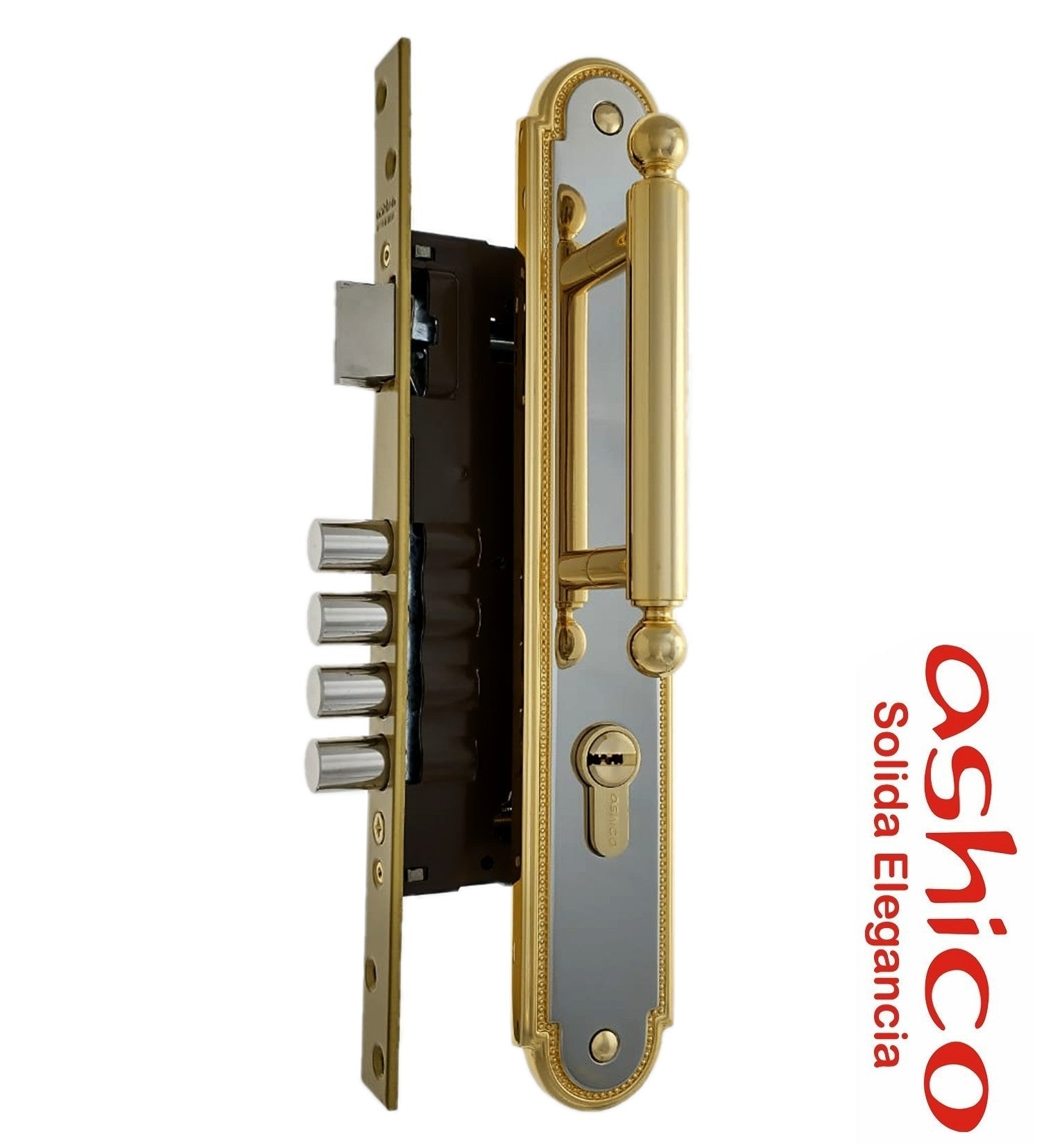 Imperio Cerradura Ashico Cromo Oro